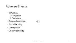 Atropine sulfate injections administration | PPTX