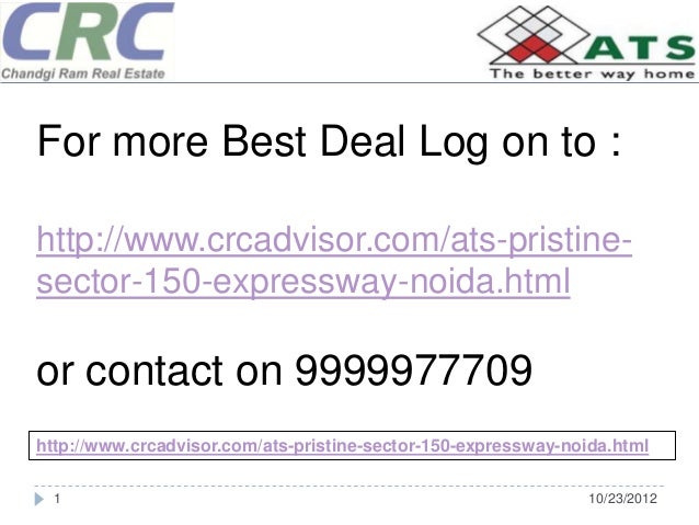 ats new project in noida ats pristine comats