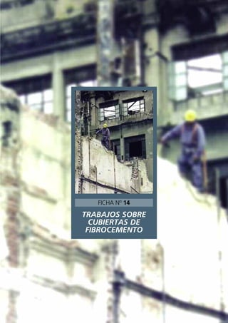 TRABAJOS SOBRE
CUBIERTAS DE
FIBROCEMENTO
FICHA Nº 14
 