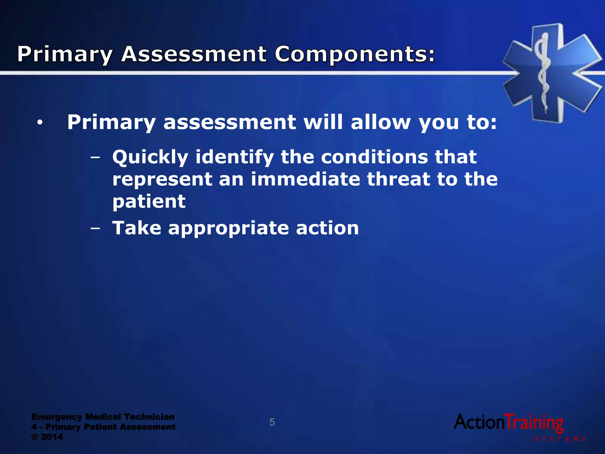 ATS - primary patient assessment | PPTX