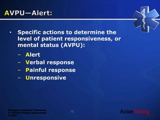 Response Avpu ATS - primary patient assessment | PPTX