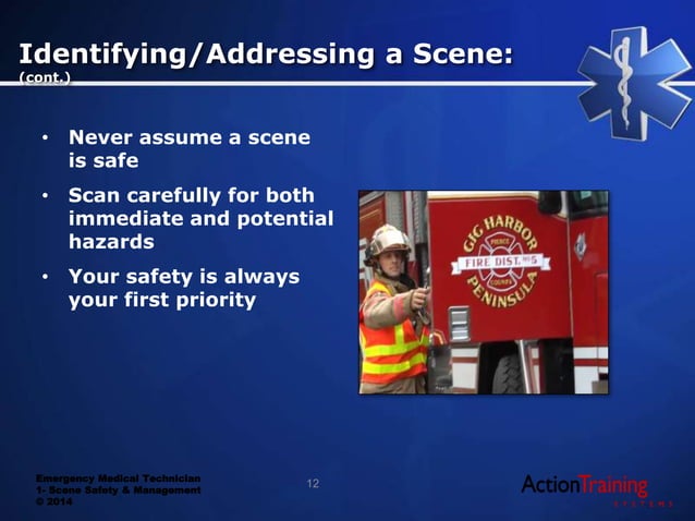ATS - scene safety and management | PPTX | First Aid | Injuries