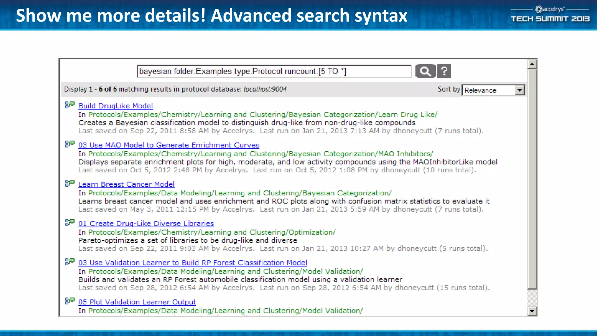 Show me more details! Advanced search syntax
 
