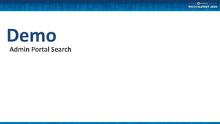 DemoAdmin Portal Search
 