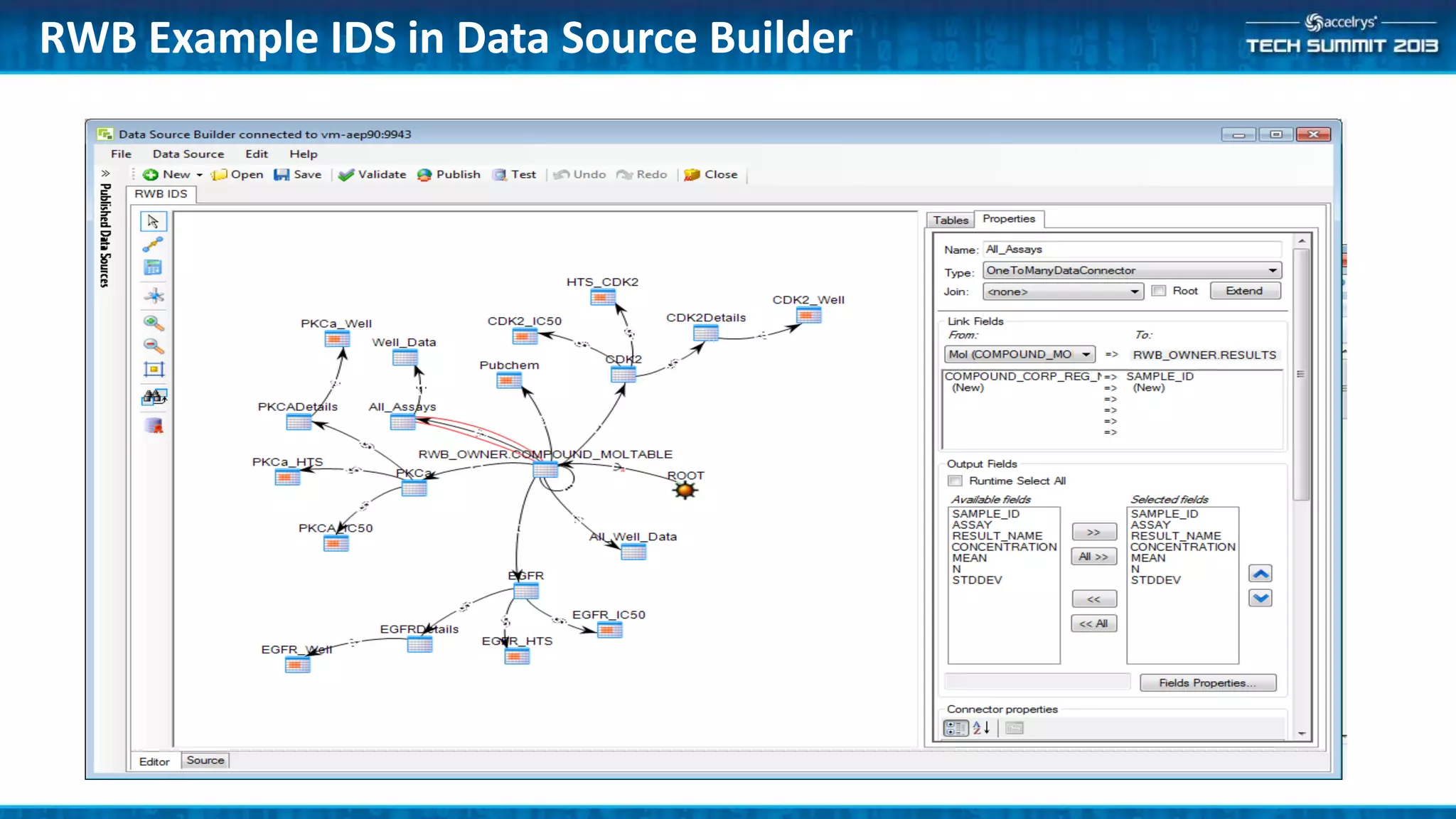 RWB Example IDS in Data Source Builder
 