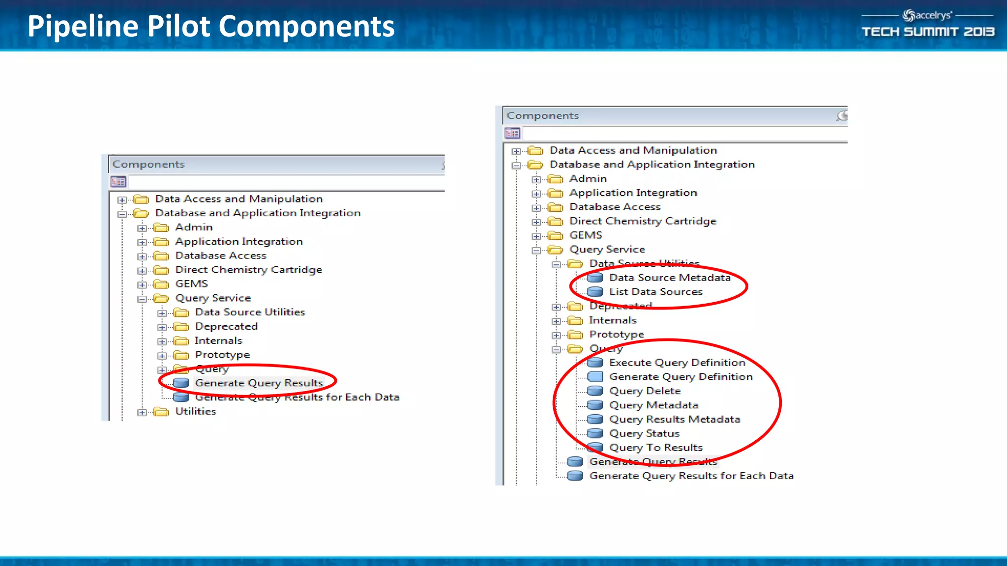 Pipeline Pilot Components
 
