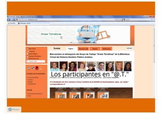 Áreas temáticas de la BV-SSPA