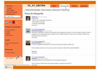 Áreas temáticas de la BV-SSPA