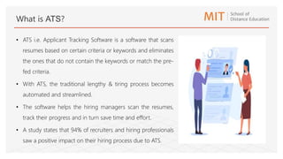 ATS (Applicant Tracking Software) | PPTX