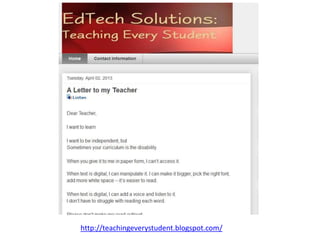 http://teachingeverystudent.blogspot.com/
 
