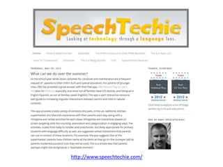 http://www.speechtechie.com/
 