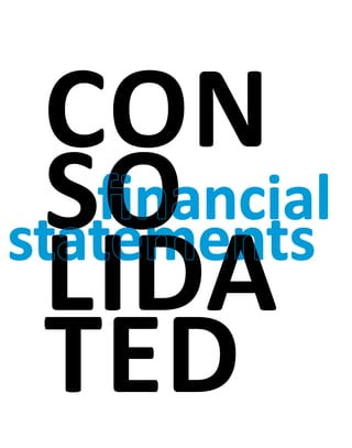 financial
statements
CON
SO
LIDA
TED
 