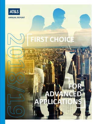 FOR
ADVANCED
APPLICATIONS
ANNUAL REPORT
FIRST CHOICE
 