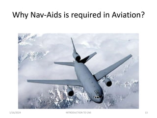 Why Nav-Aids is required in Aviation?
1/16/2024 13
INTRODUCTION TO CNS
 
