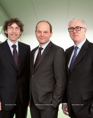 Andreas Gerstenmayer, CEO Heinz Moitzi, COOKarl Asamer, CFO
 