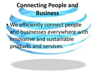 Connecting People and BusinessWe efficiently connect people and businesses everywhere with innovative and sustainable products and services.