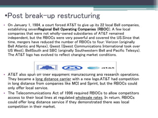 Rboc Telecom At &t | PPTX
