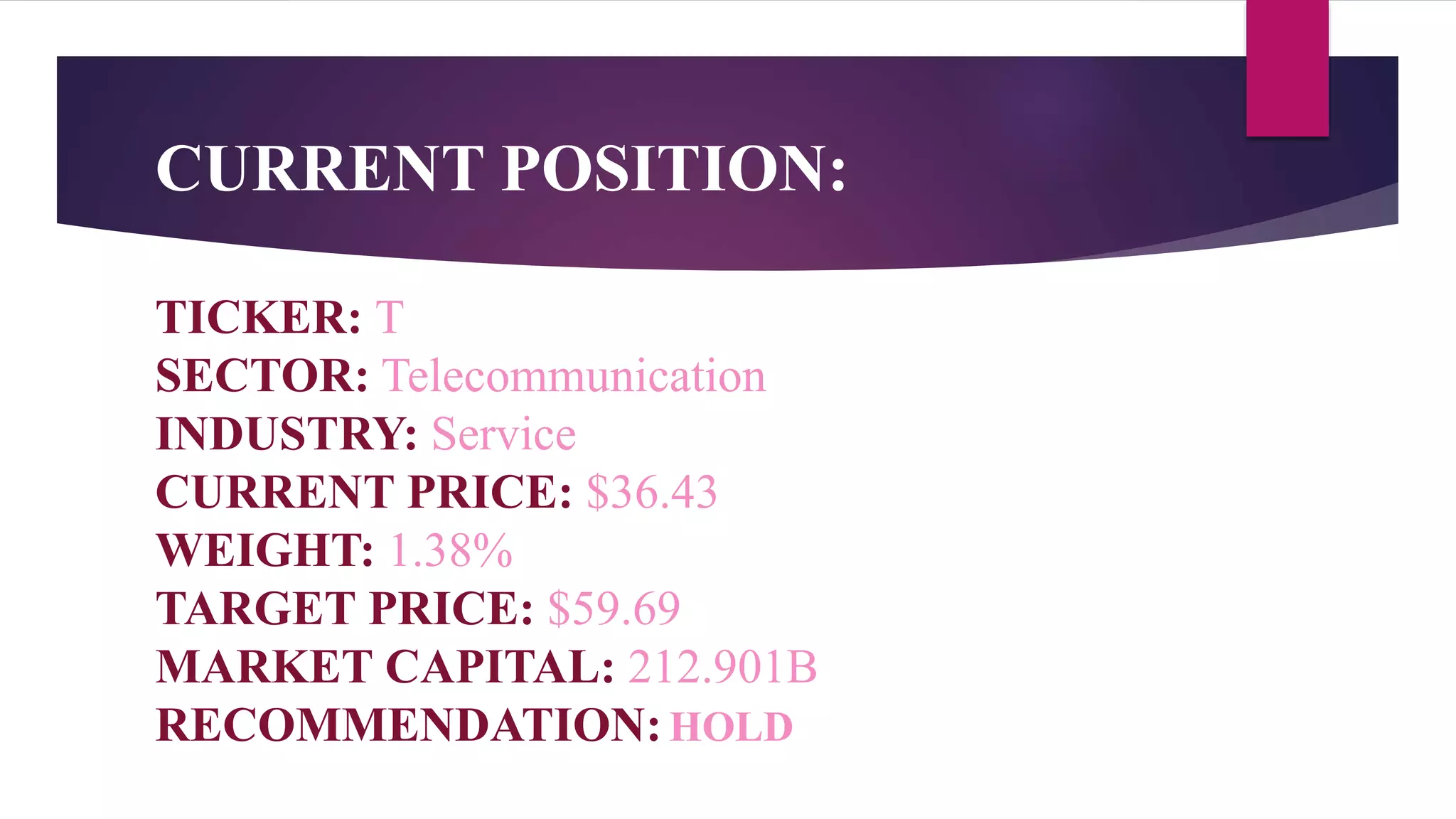 At&t financial analysis | PPTX