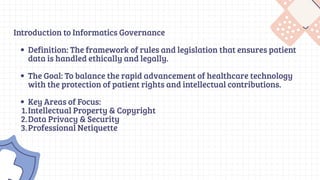 Rules Informatics Nursing Informatics, Information Technology system applicable in ...