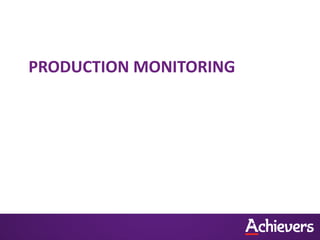 PRODUCTION MONITORING
 