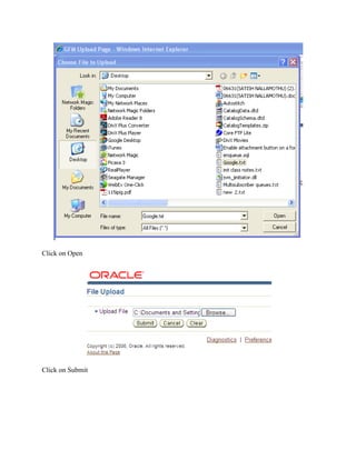 Click on Open

Click on Submit

 