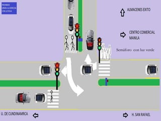 Semáforo con luz verde
 