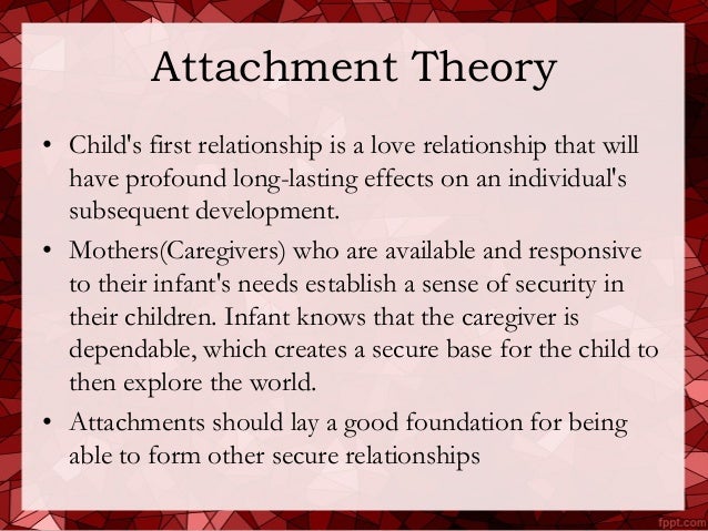 research paper for attachment theory