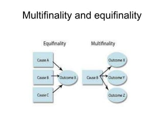 Multifinality and equifinality
 