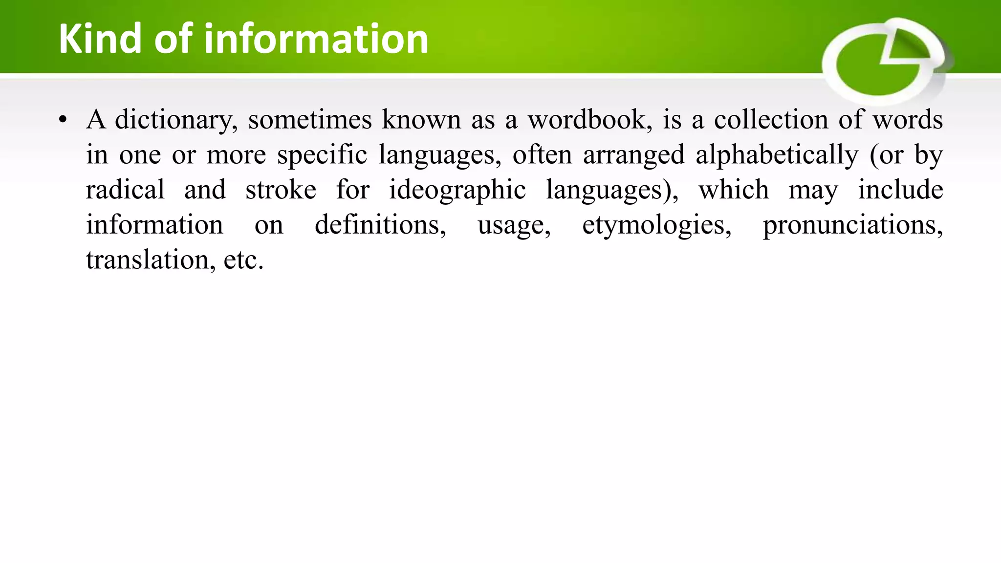 Dictionary and Thesaurus | PPTX