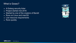 Bandit and Gosec - Security Linters | PPTX