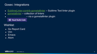 Bandit and Gosec - Security Linters | PPTX