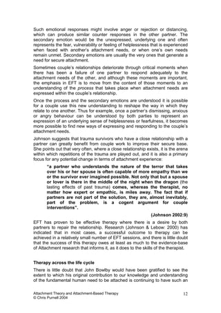 Attachment And Attachment Based Therapy | PDF