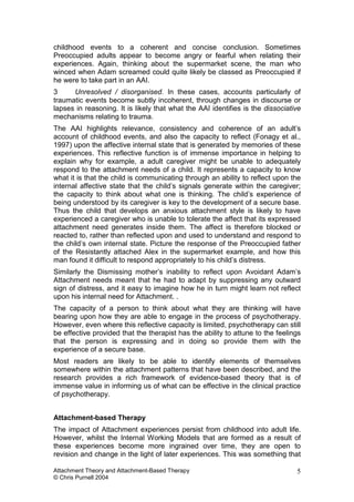 Attachment And Attachment Based Therapy | PDF