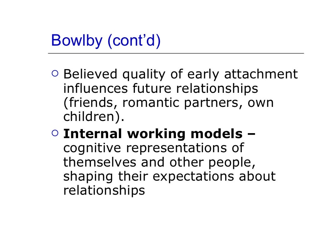 Attachment bowlby ainsworth
