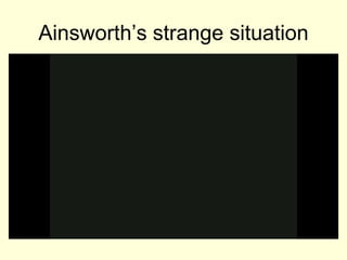 Ainsworth’s strange situation
 