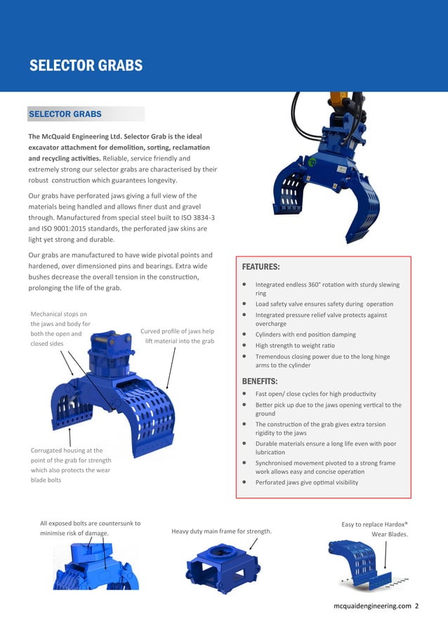 McQuaid Engineering Attachments brochure PDF