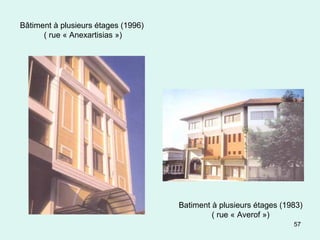 57
Bâtiment à plusieurs étages (1996)
( rue « Anexartisias »)
Batiment à plusieurs étages (1983)
( rue « Averof »)
 
