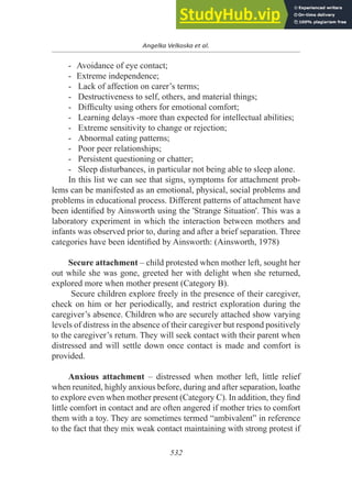 Attachment Theory Of The Children With Autism And Down Syndrome | PDF