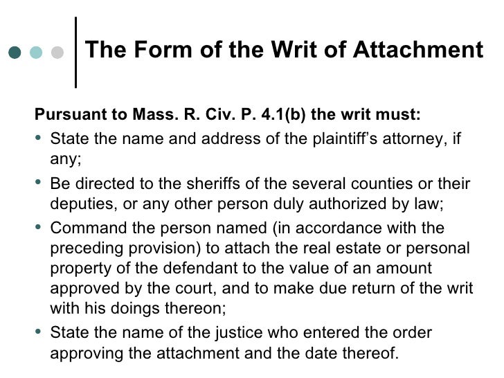 Attachment Trustee Process Amp Execution