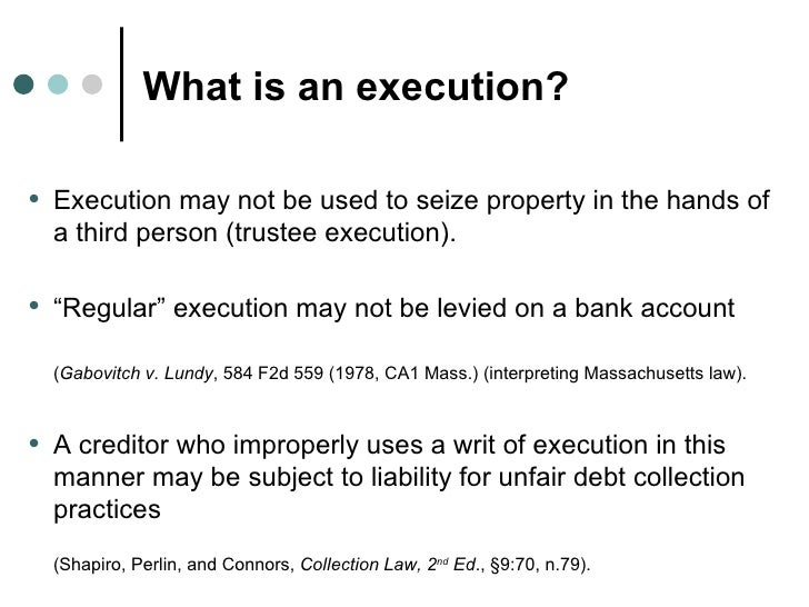 attachment trustee process execution massachusetts trustee certificate form