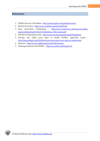 Attack with-html5 | PDF