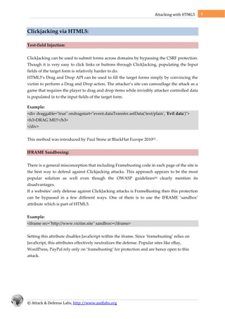 Attack with-html5 | PDF