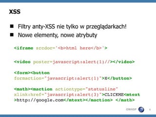 HTML5: Atak i obrona