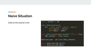 Attack and Mitigation for Insecure Deserialization | PPTX
