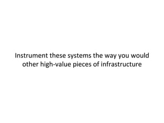 Alert	
  oﬀ	
  behavioral	
  anomalies	
  such	
  as:	
  
–  Usage	
  outside	
  of	
  normal	
  hours	
  	
  
•  Your	
  a"ackers	
  are	
  rarely	
  in	
  your	
  Jme	
  zone	
  
–  Bursts	
  of	
  acJvity	
  	
  
•  Viewing	
  all	
  security	
  Jckets	
  in	
  the	
  bug	
  tracker	
  isn’t	
  even	
  done	
  
by	
  the	
  security	
  team	
  
–  Etc	
  
	
  	
  
 
