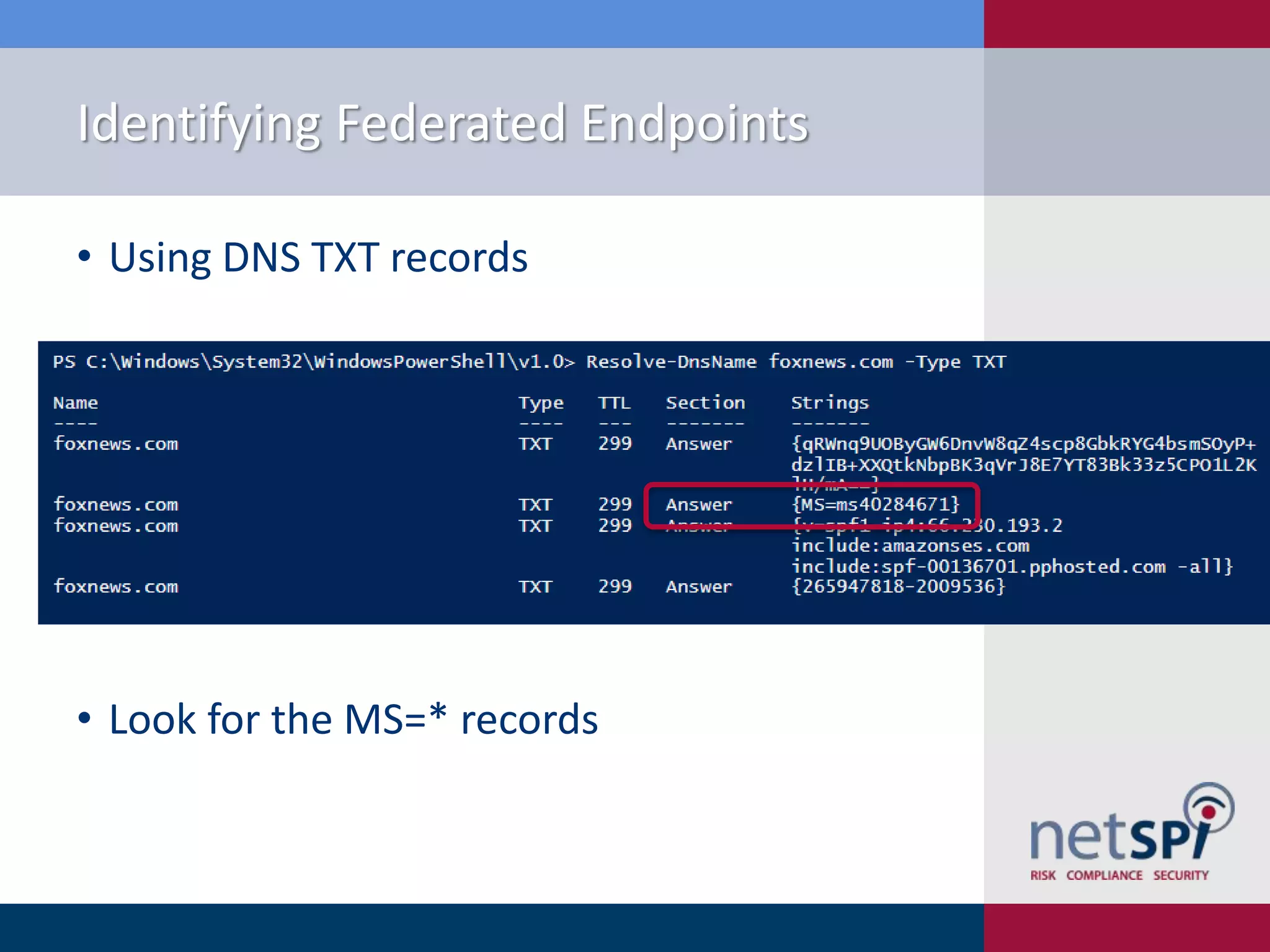 Attacking ADFS Endpoints - DerbyCon | PPT