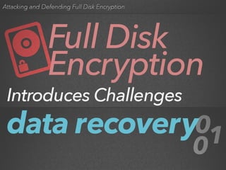 Attacking and Defending Full Disk Encryption