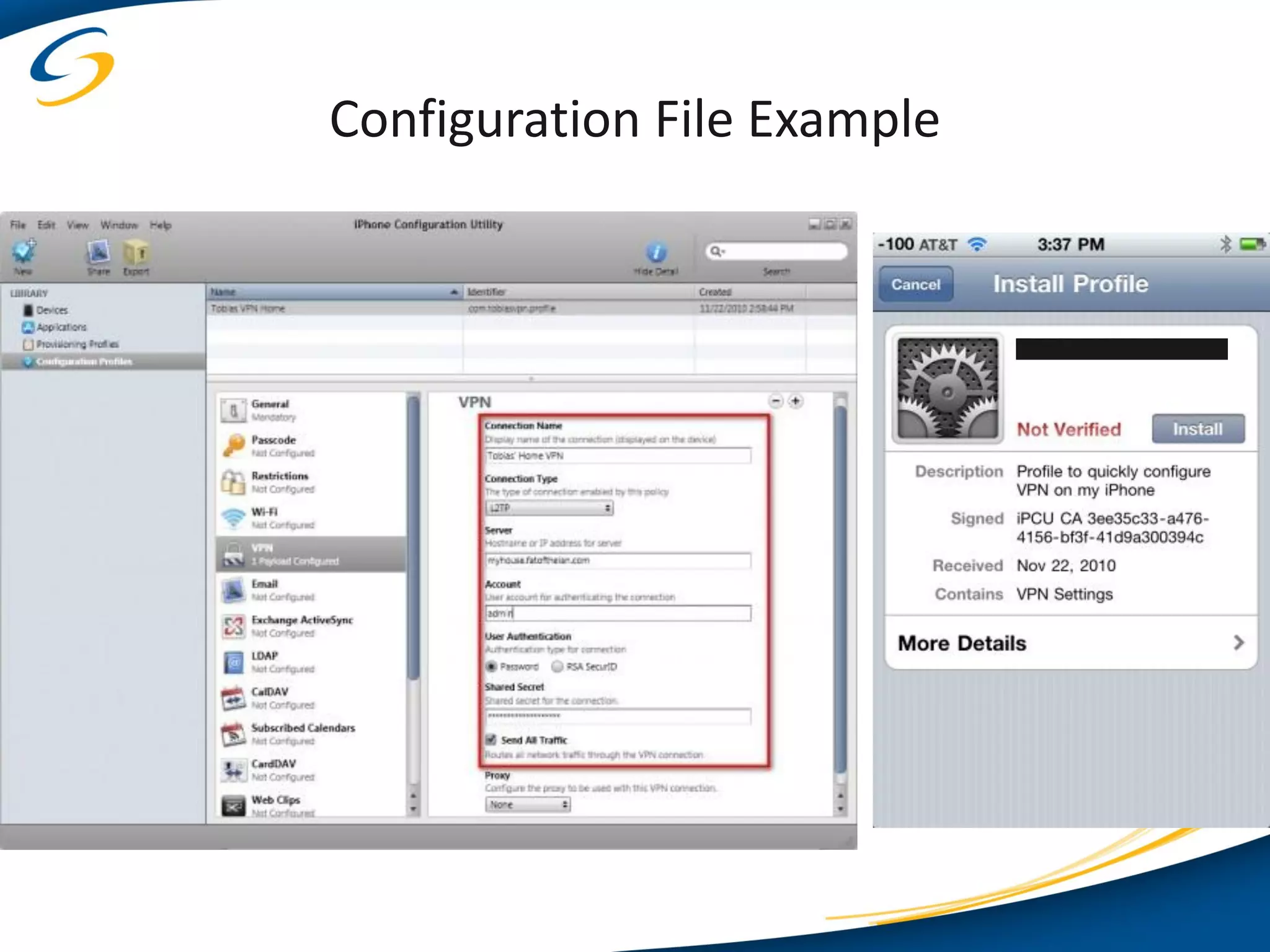 Configuration File Example
 