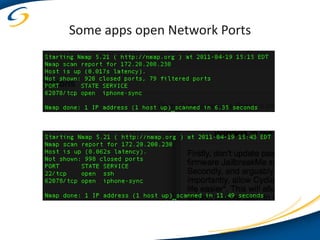 Some apps open Network Ports
 