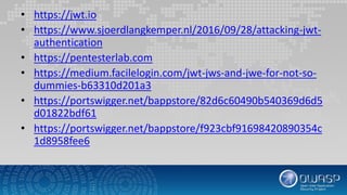 [OPD 2019] Attacking JWT tokens | PDF